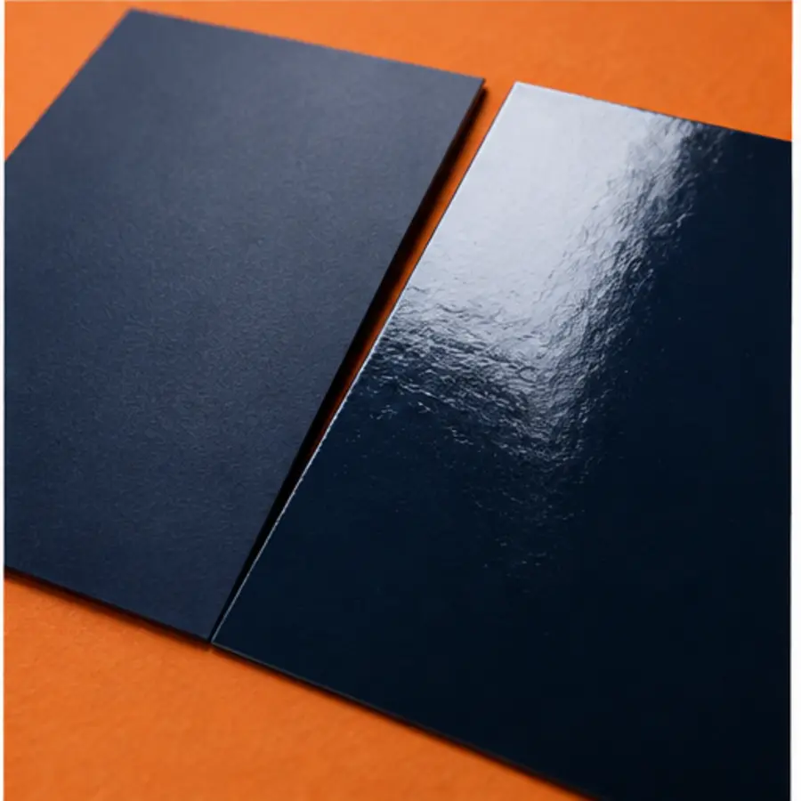 Matte and gloss lamination