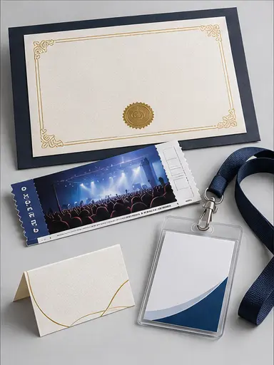 Certificates, tickets and ID badge printing