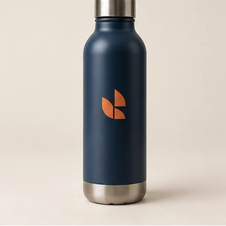 Illustrative water bottle printing sample