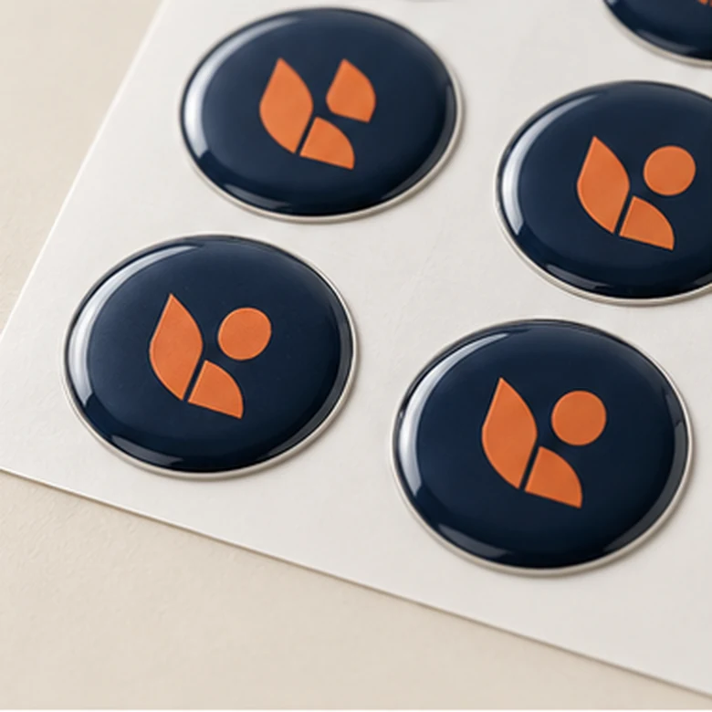 Illustrative epoxy sticker printing sample