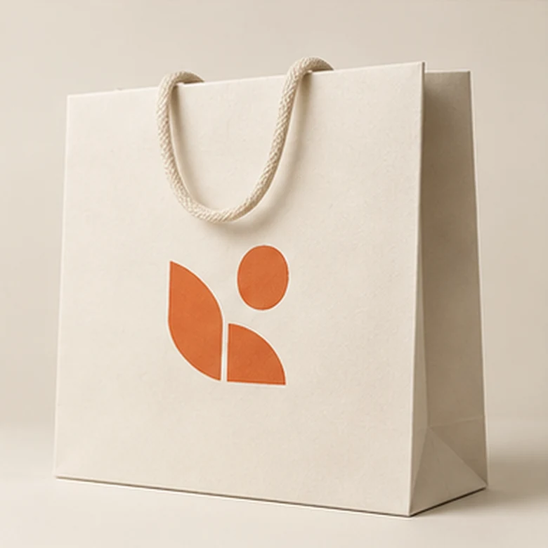 Illustrative paper bag printing sample